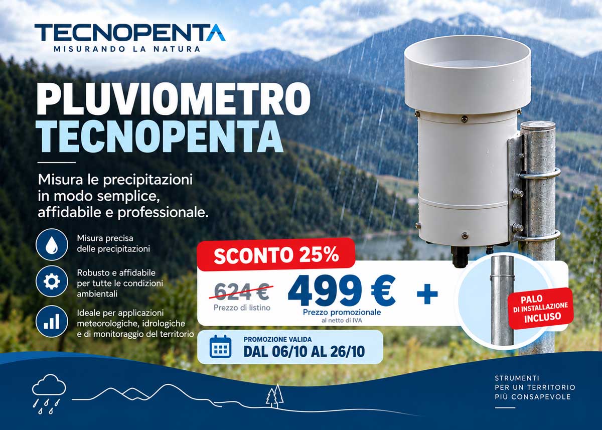 Il pluviometro Tecnopenta in promozione