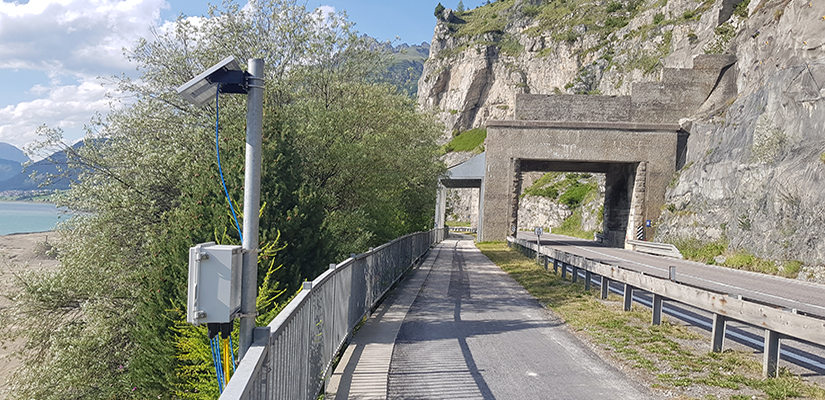 Installazione sistema di monitoraggio nel lago di Resia (BZ)