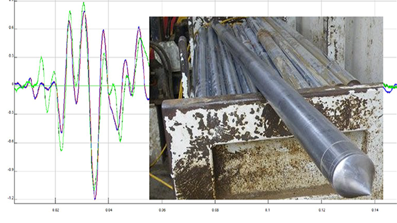 Piezocono sismico per misurare la resistenza del suolo e la velocità delle onde sismiche, utilizzato in applicazioni geotecniche per l'analisi del terreno