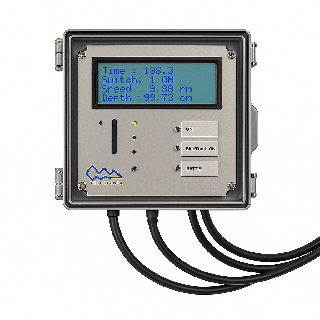 Data logger D1 FlexLog VISIO con trasmissione dati Bluetooth per monitoraggio e registrazione parametri ambientali e geotecnici -Tecnopenta Srl